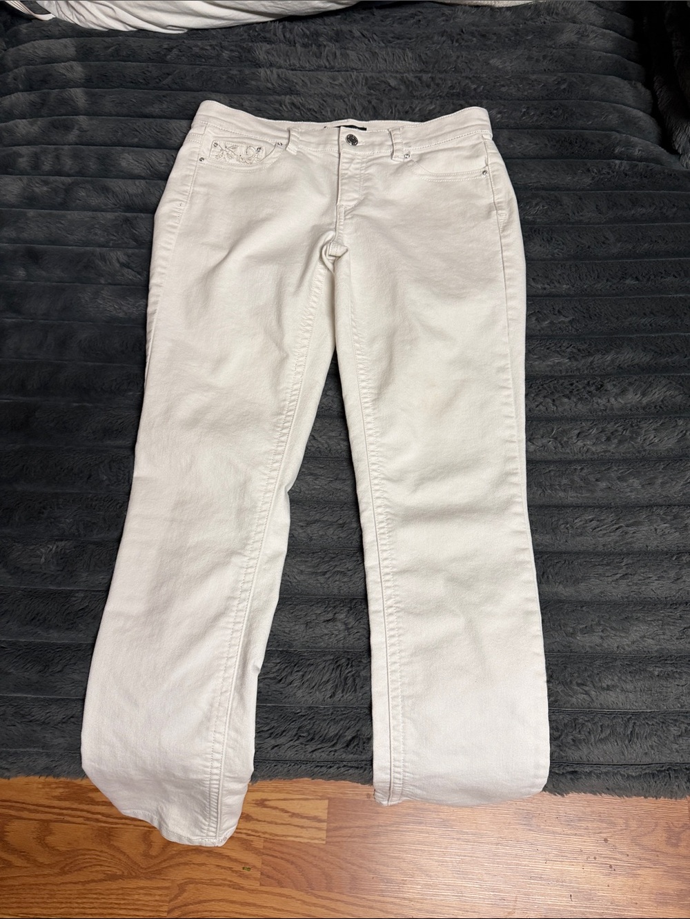 White House Black Market White Straight-Leg Women’s Jeans
